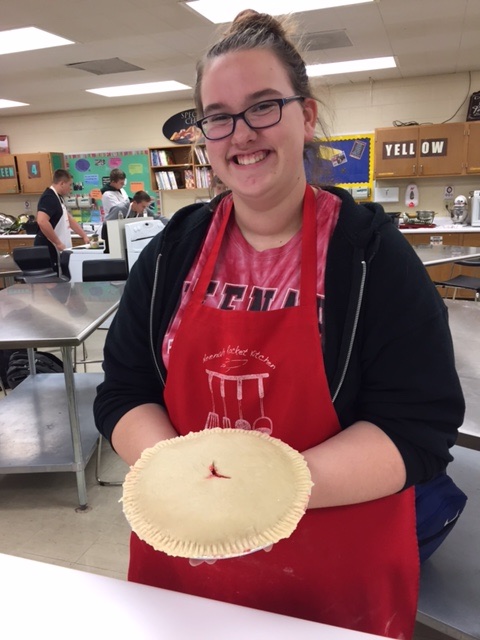 According to sophomore Rachael Luebker, “Students have fun making the pies.”