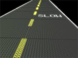 The product behind Solar Roadways are hexagonal Solar panels with LEDs and reinforced with tempered glass. Underneath the glass there are a lot of tiny LED’s that are capable of certain configurations like traffic lines, early warning symbols and are pressure sensitive so they light up when something is on the road. 