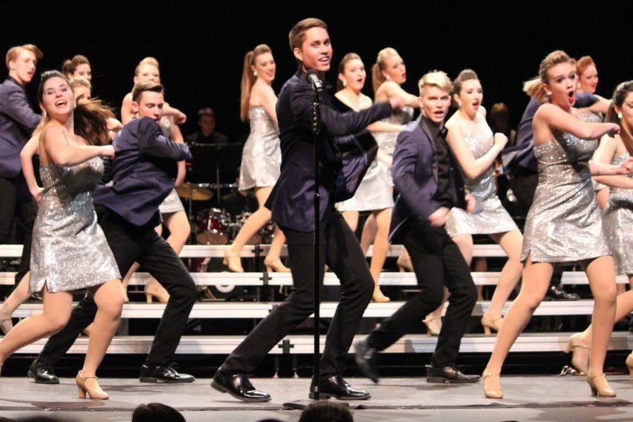 Vintage performs their set at the competition. 