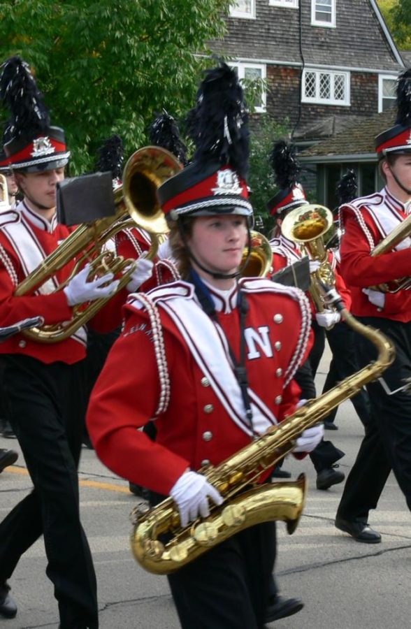 Kylie Vande Berg is involved in many extracurricular activities including the marching band.