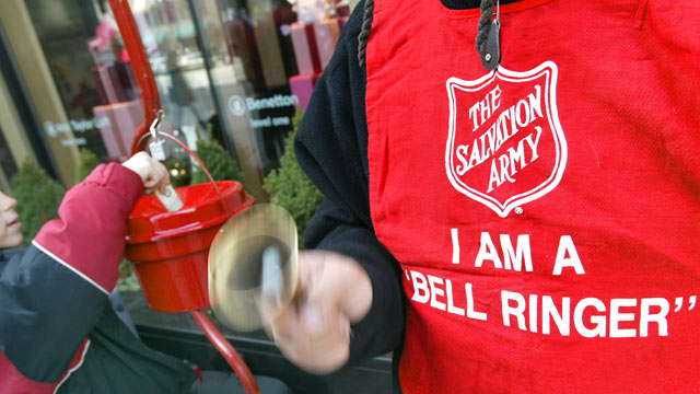 Donating is become more and more accessible to the public due to the Salvation Army