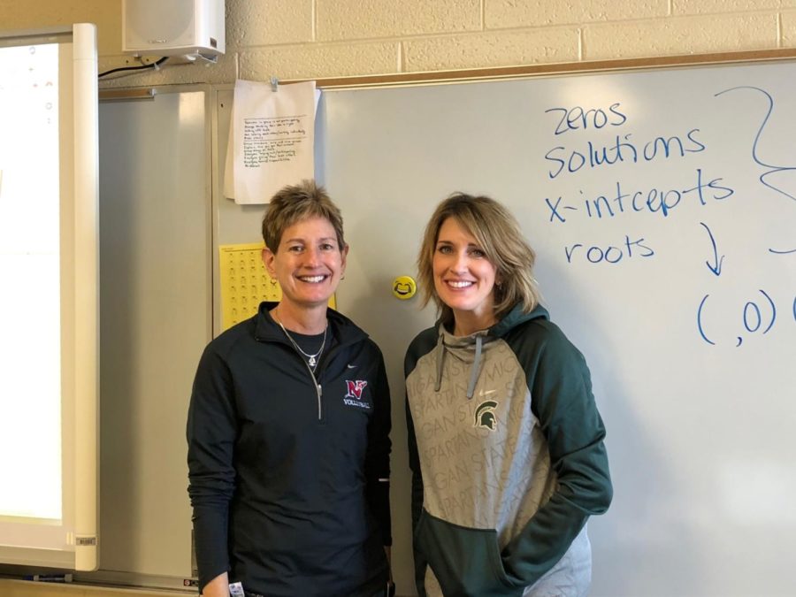 Since the 2012-13 school year, Hermans (left) and Gasparick (right) have seen improvement with their dual-teaching style.