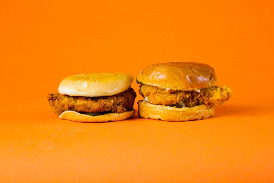 Chick-Fil-A (Left) v.s. Popeyes (Right)