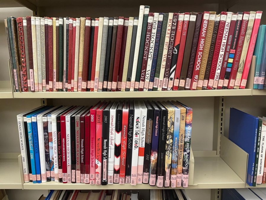 One of the History Room's most popular collections, these yearbooks spanning from 1919 to 2019 (with a few missing) bring in visitors of all ages. 