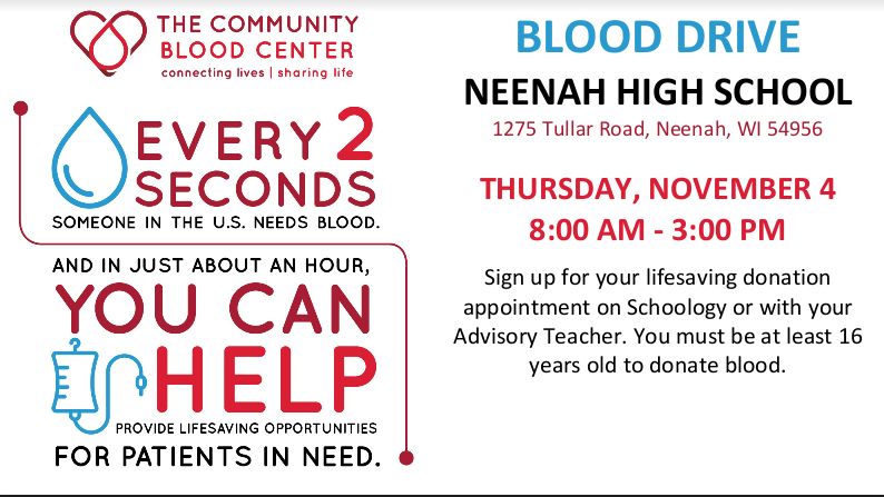 National Honor Society Blood Drive Approaches