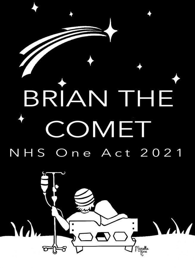 Artwork made for Brian the Comet by senior Marcella Schneider