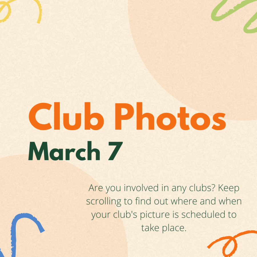 Infographic: Club Photo Schedule
