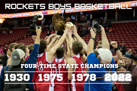 The game against Brookfield Central made the Neenah Rockets Boys Basketball team bring home its first championship gold ball in 44 years and the 4th in the teams history.