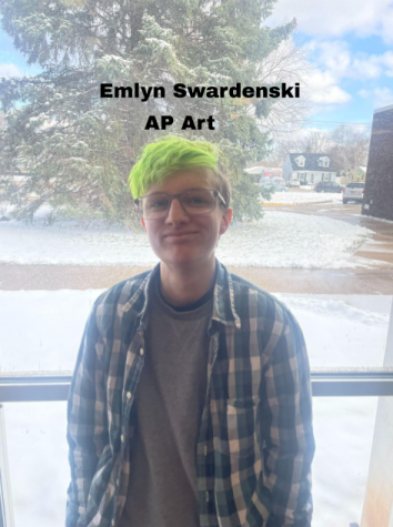 “Challenging self-paced art class, -- Emlyn Swardenski, class of 2023.