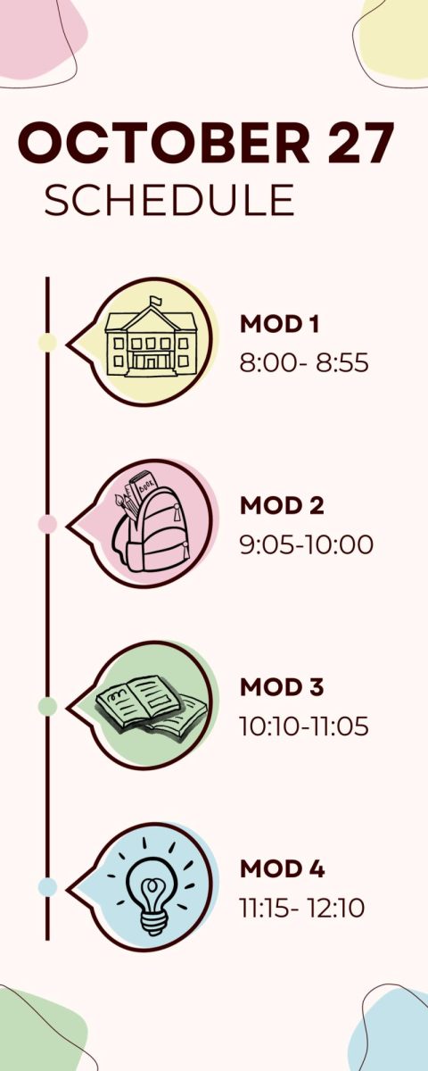 Oct. 27 Half-Day Schedule