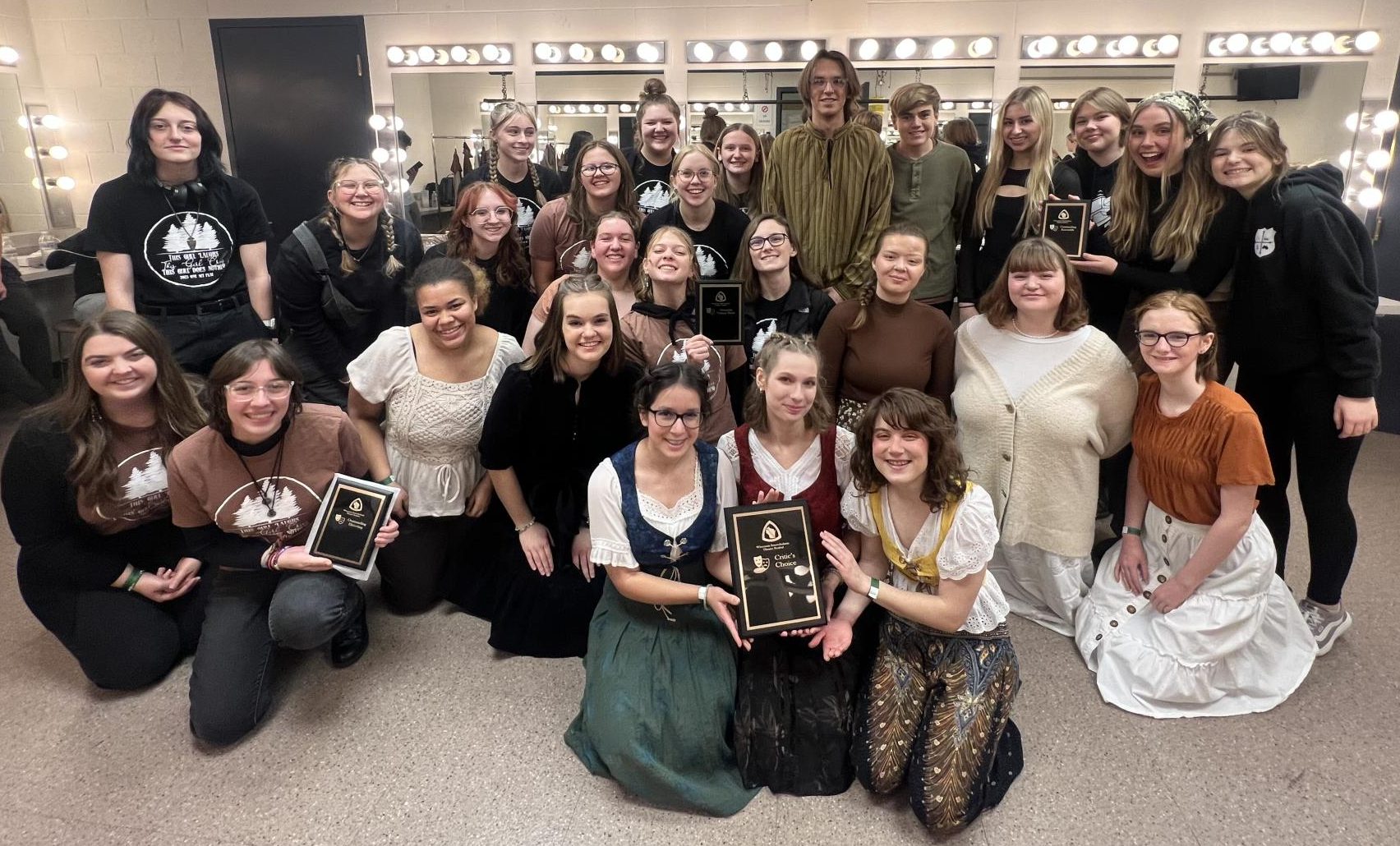 Neenahs One Act earned a total point average above the required 2.67, making them eligible for the Critics Choice Award, the highest honor a performance can receive.