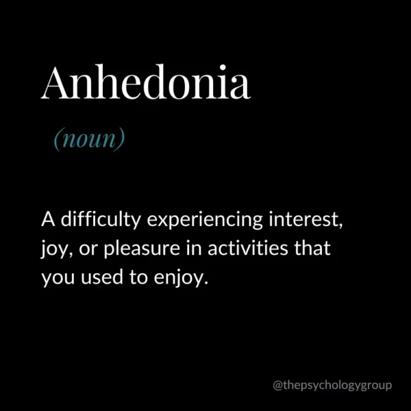 Anhedonia: A Personal Story
